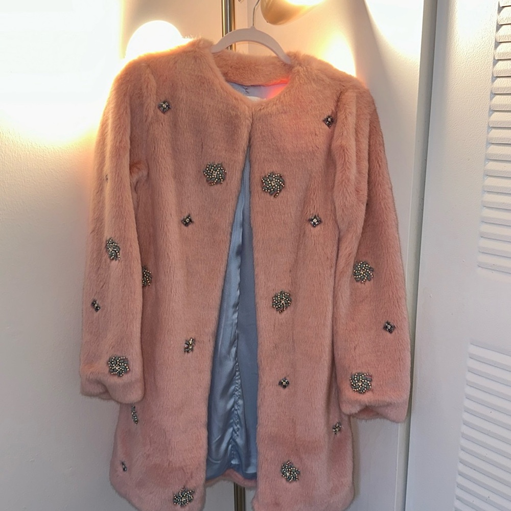 Zara faux fur coat